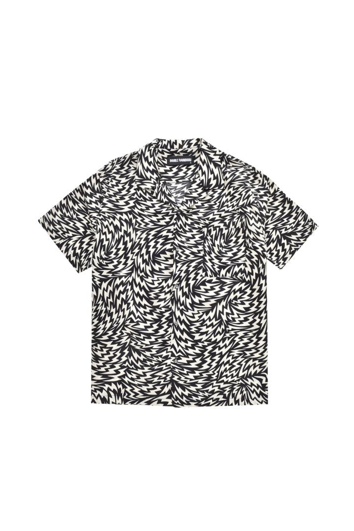 Double Rainbouu - She's Electric Black Hawaiian Shirt