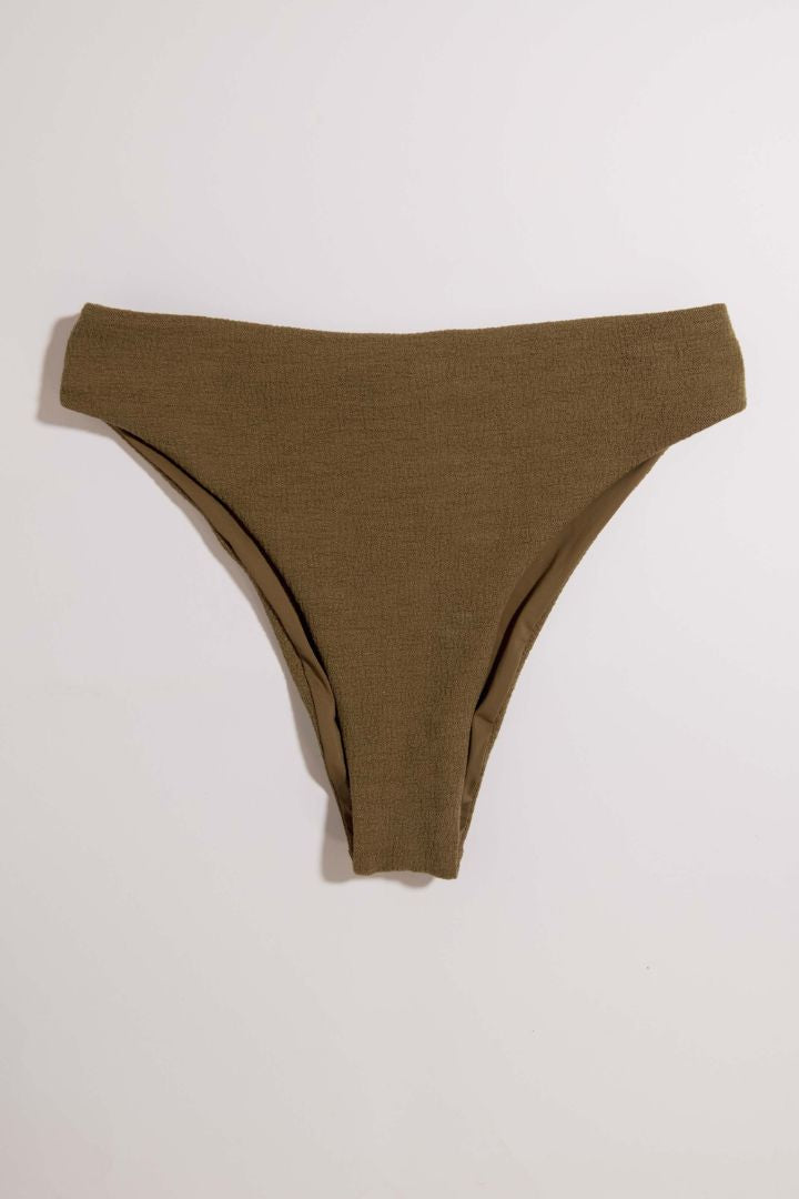 Christina MacPherson - Ziah - Highwaisted Bikini Bottom in Khaki/Green