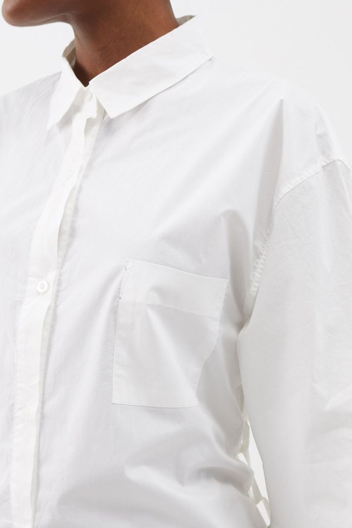 Deiji Studios - The Double Loop Set in White/ Red Brown Stripe