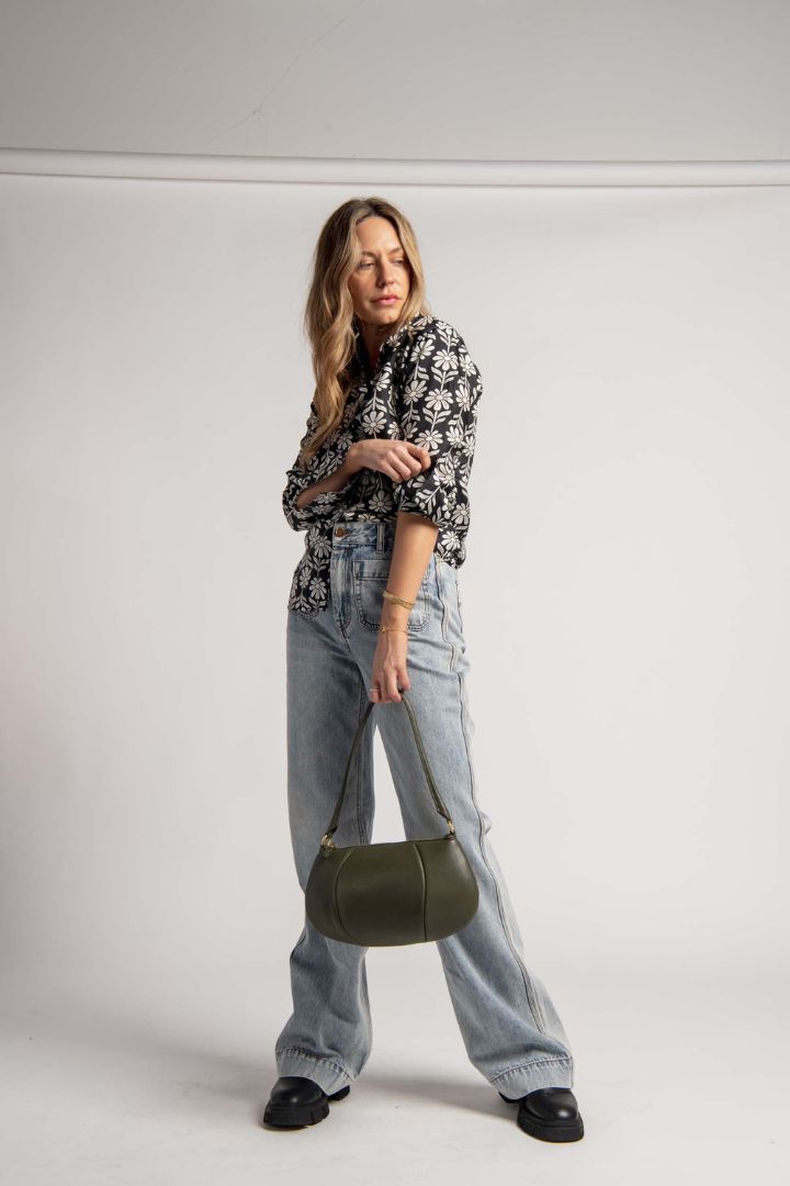 Brie Leon - Remy Large Baguette Bag in Khaki