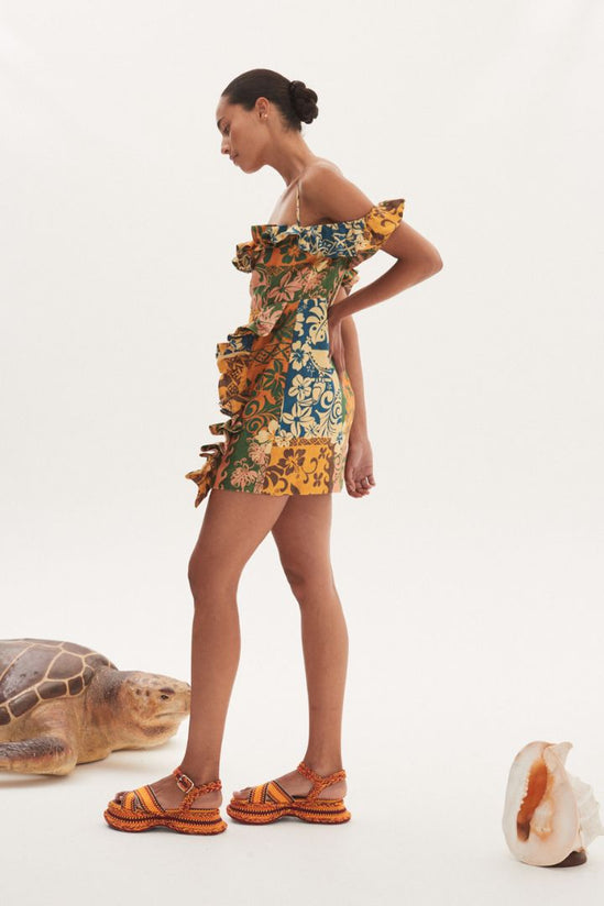 Alemais - Archie Flounce Mini Dress