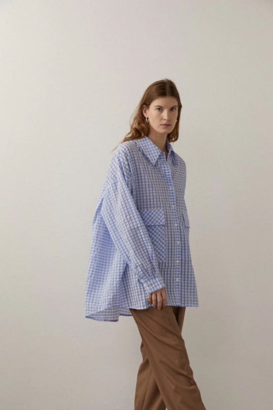 Blanca - Knox Squared Top Sky Blue