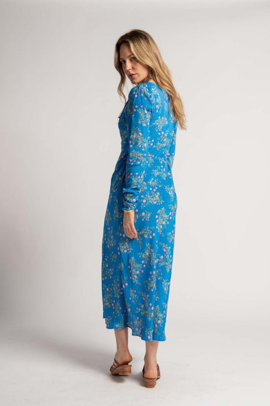 Christina MacPherson - Steele - Felicia Dress in Blue Floral