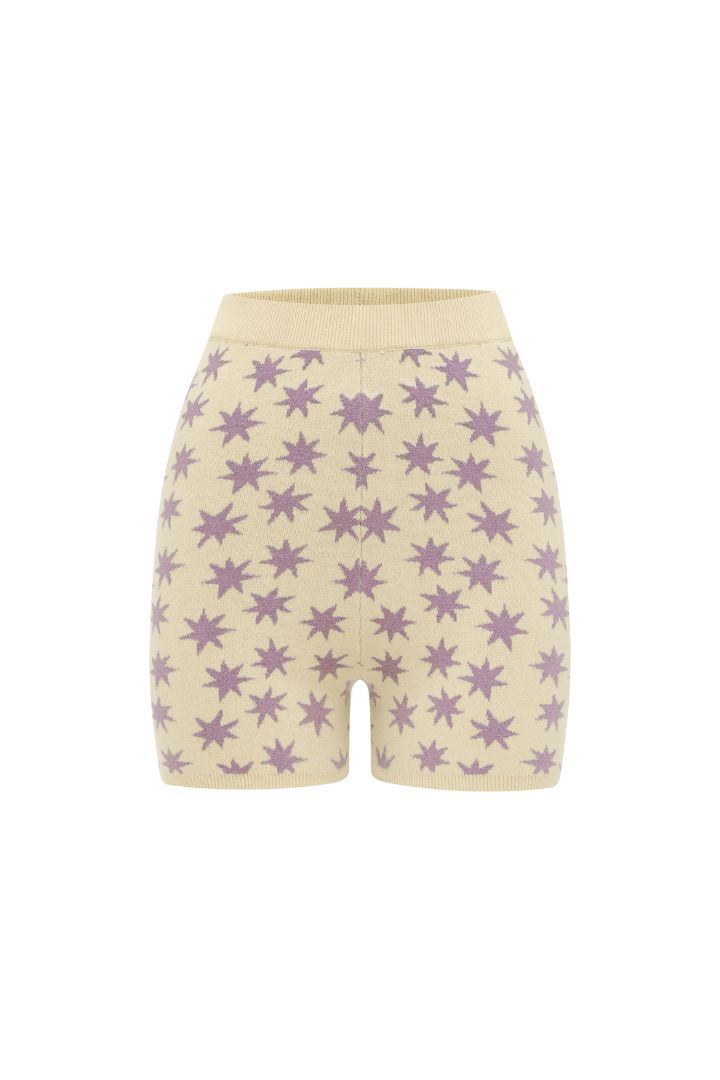 Ciao Ciao Vacation - Lilac Stars Bike Short