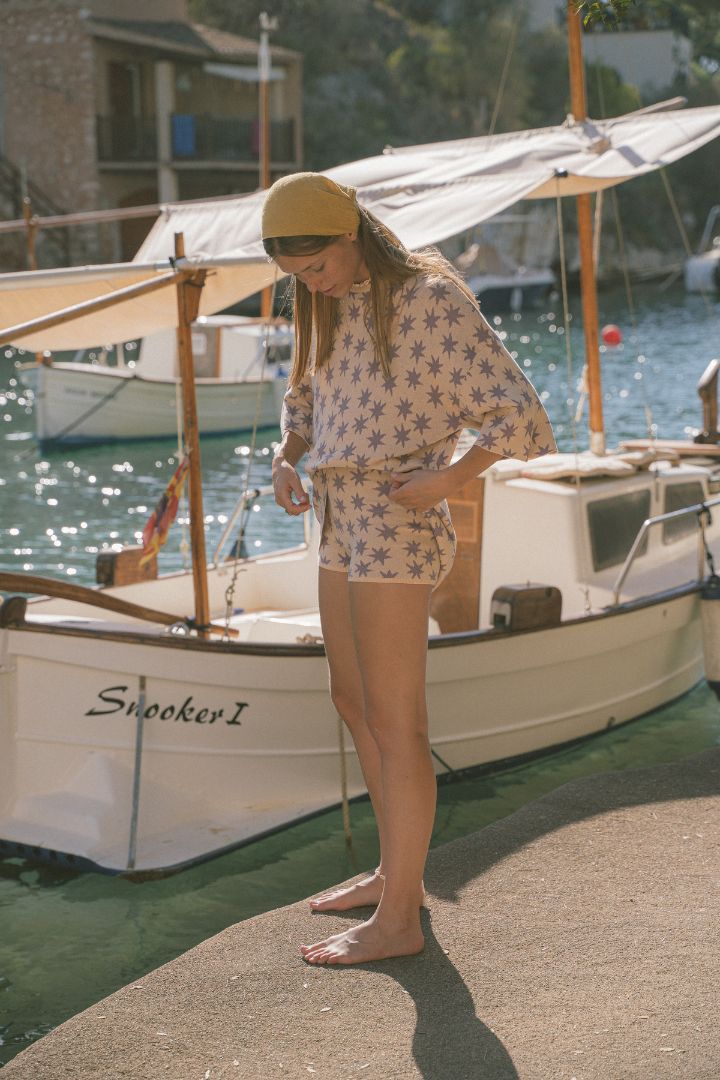Ciao Ciao Vacation - Lilac Stars Bike Short