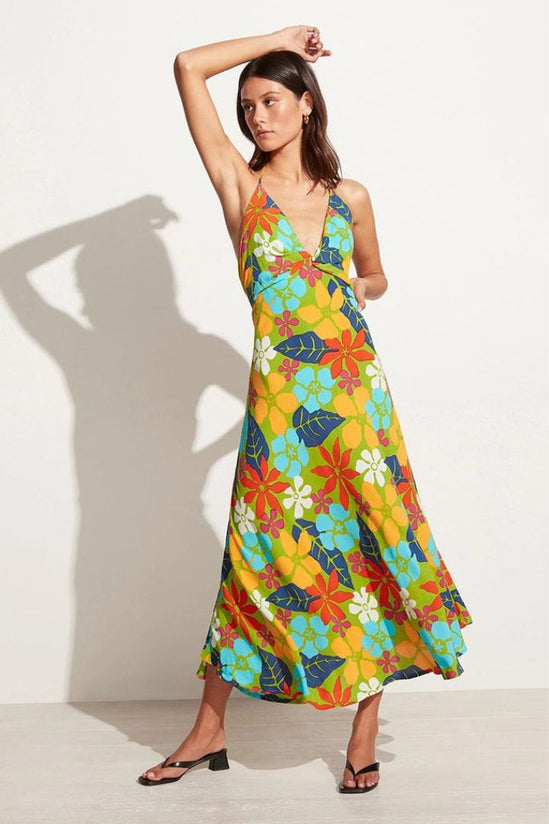 Faithfull The Brand - Artemisia Midi Dress Costa Rei Floral Print