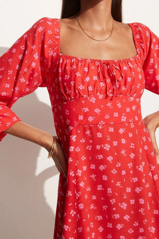 Faithfull The Brand - Ballari Mini Dress in Sunset Floral Print