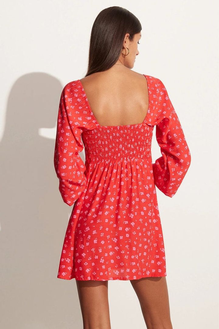Faithfull The Brand - Ballari Mini Dress in Sunset Floral Print