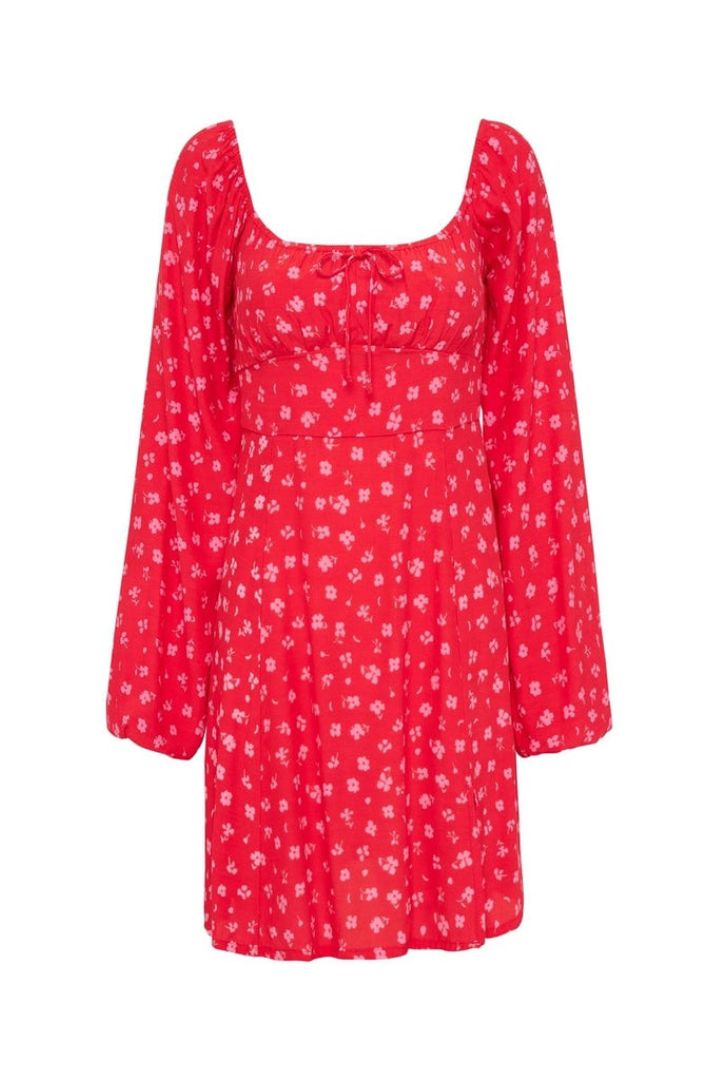 Faithfull The Brand - Ballari Mini Dress in Sunset Floral Print