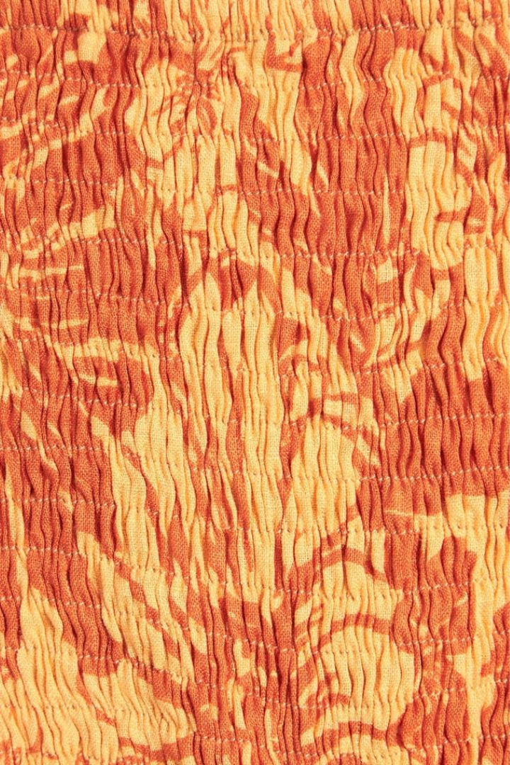 Faithfull The Brand- Luana Mini Dress Zani Floral Print in Burnt Orange