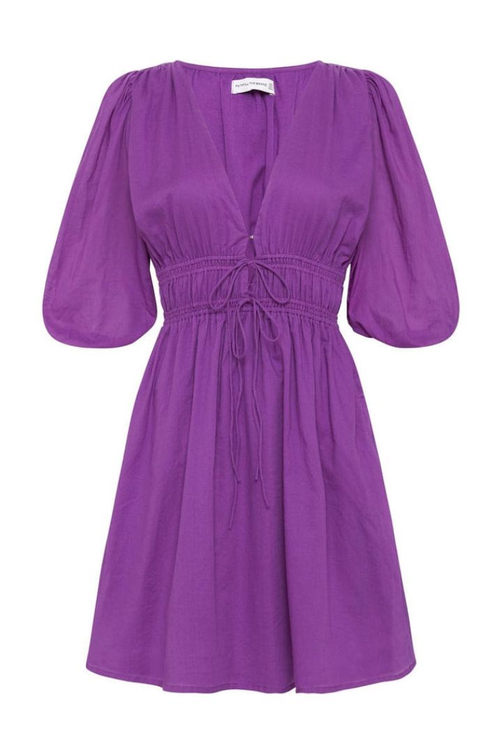 Faithfull The Brand - Roma Mini Dress in Violet