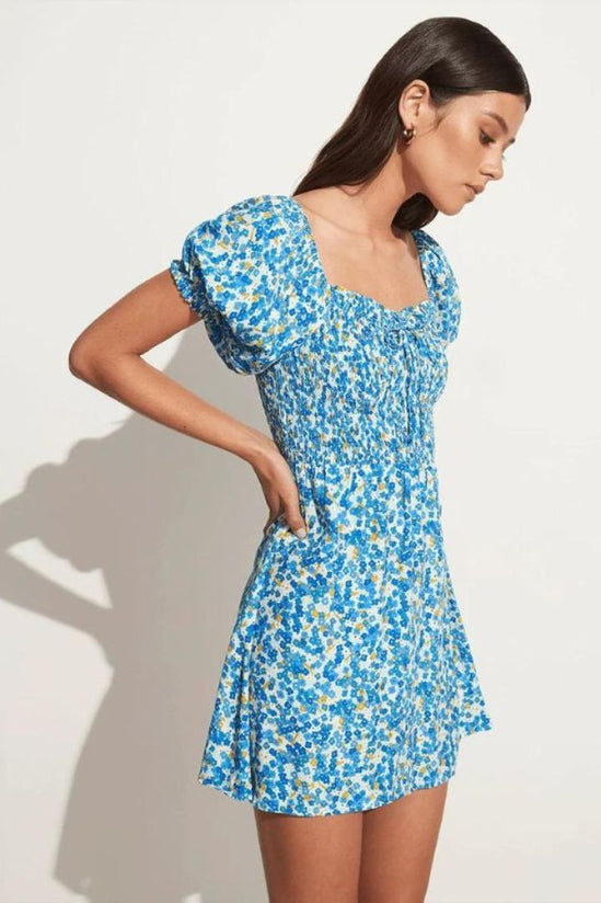 Faithfull the Brand - Domenica Mini Dress - Lou Floral Print Blue