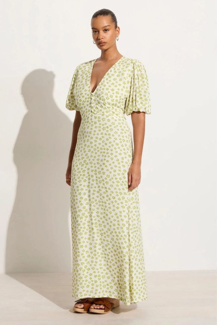 Faithfull the Brand - Rubinetti Midi Dress - Gita Floral Green