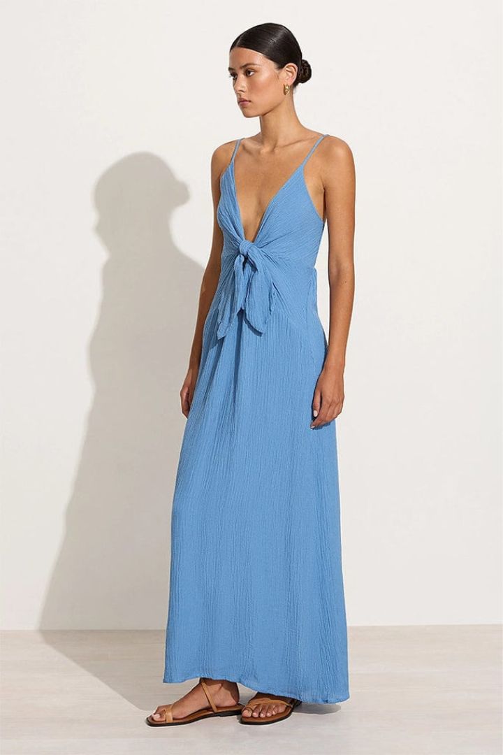 Faithfull the Brand - Verona Midi Dress - Chambray Blue