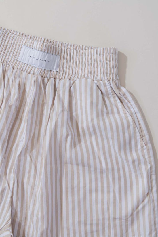 Friend of Audrey - St Tropez Striped Shorts in Colour: Sun stripes