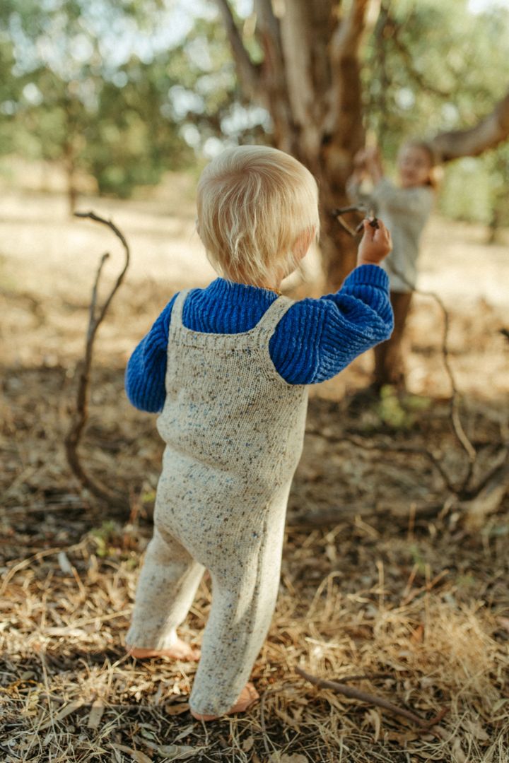 Grown - Organic Funfetti Overalls - Sea