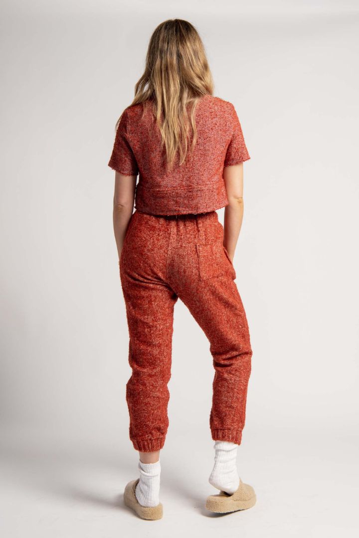 Lucy Folk - Mountainside Boiler Pant in Burgundy