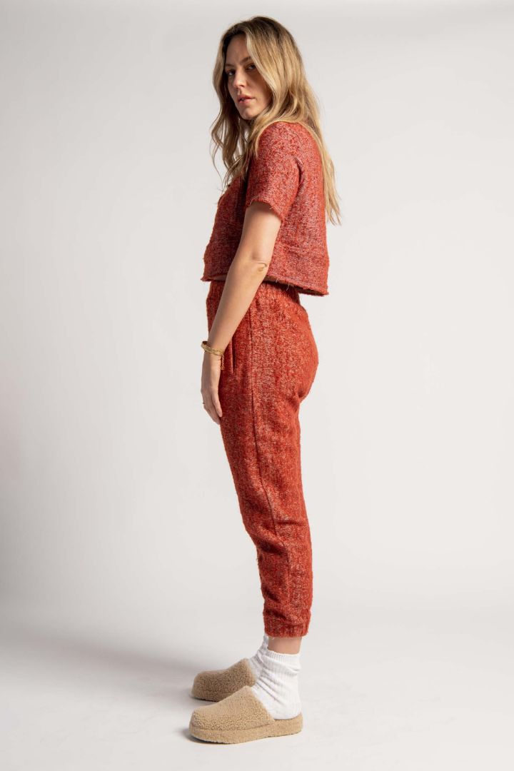 Lucy Folk - Mountainside Boiler Pant in Burgundy