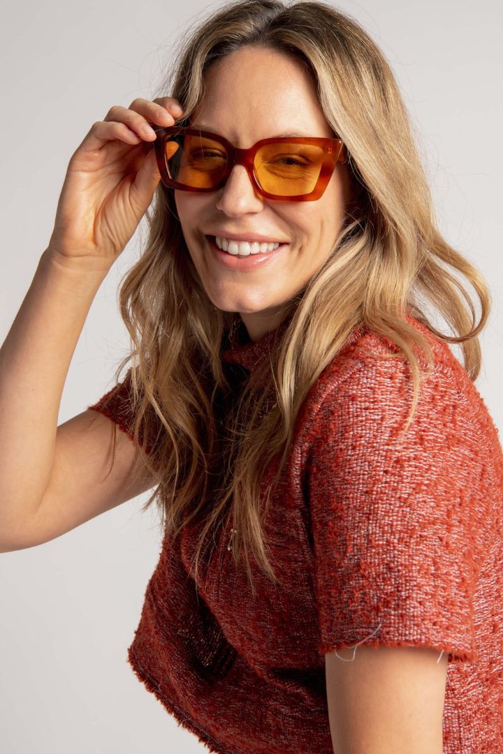 Lucy Folk - Mountainside Boiler Top in Burgundy