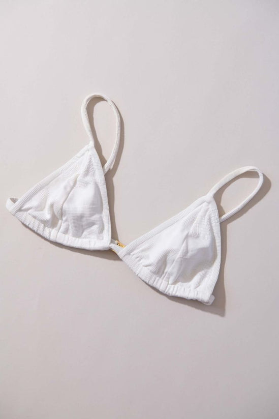 Lucy Folk - White Fella Bikini Top