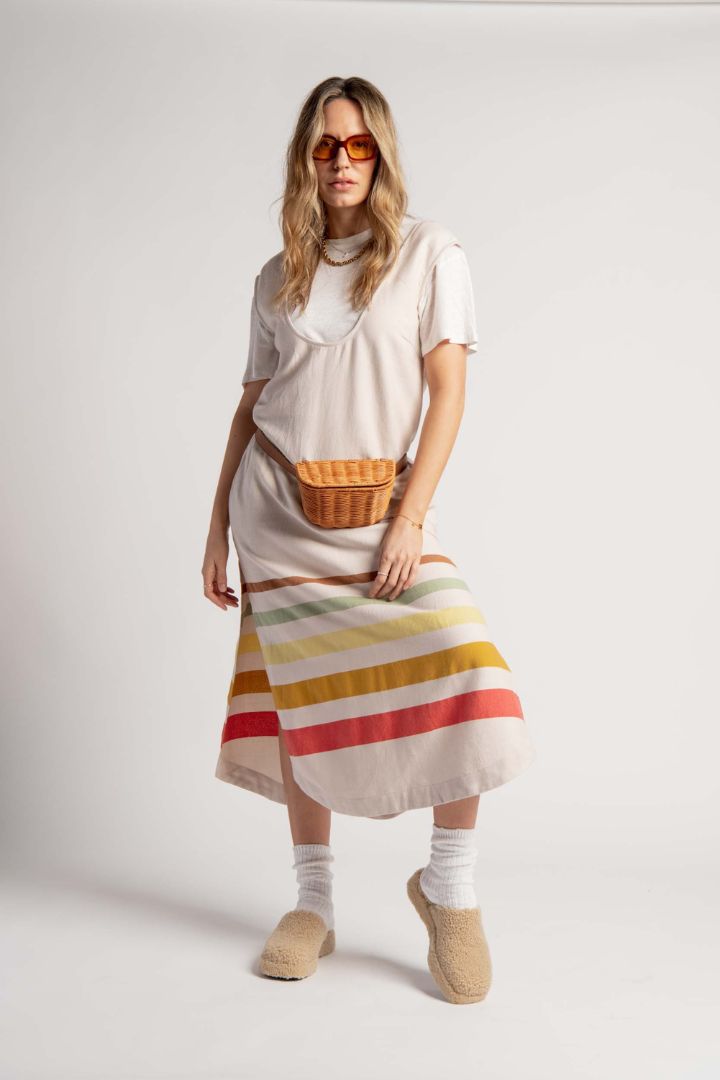 Lucy Folk - Woven Belt Bag in Tan