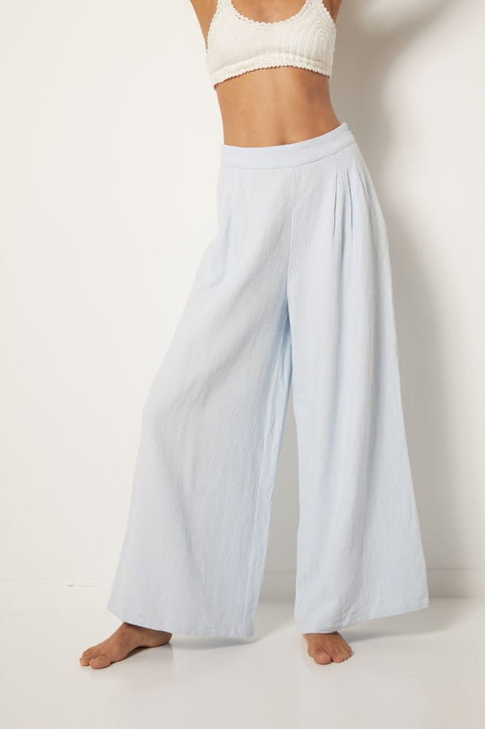 Maurie and Eve - Island dreams pants in Sky blue
