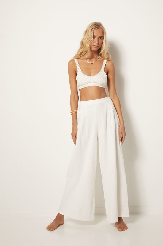 Maurie and Eve - Island dreams pants in White