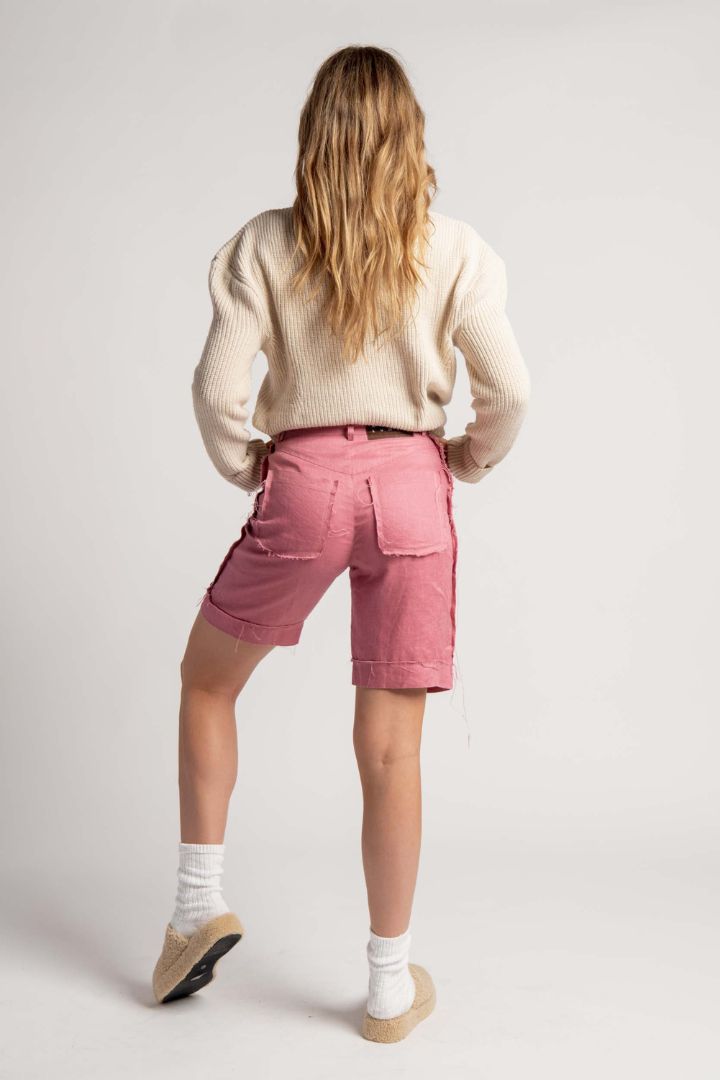 Preloved - Albus Lumen - Bermuda Shorts in Dusty Pink