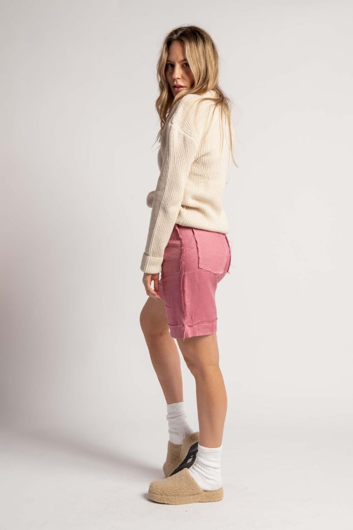 Preloved - Albus Lumen - Bermuda Shorts in Dusty Pink