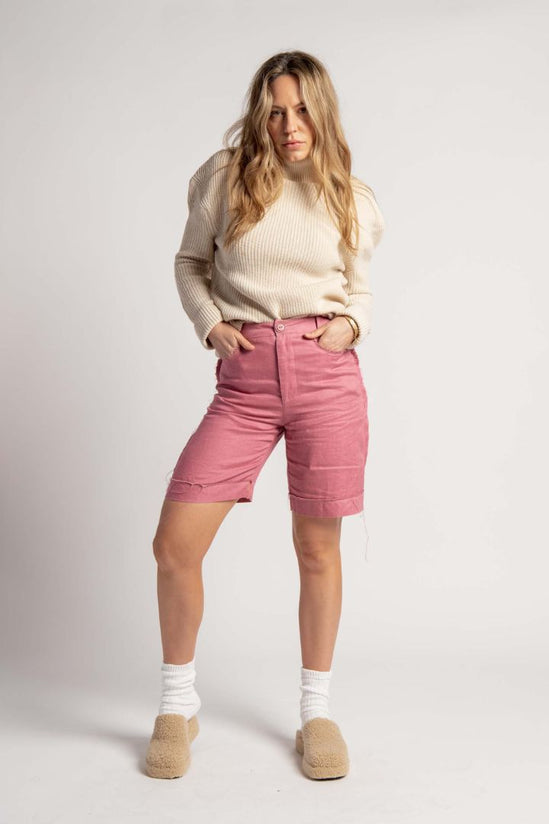 Preloved - Albus Lumen - Bermuda Shorts in Dusty Pink