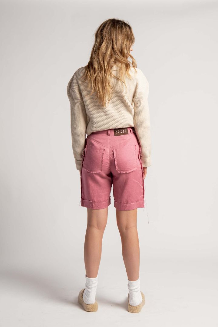 Preloved - Albus Lumen - Bermuda Shorts in Dusty Pink