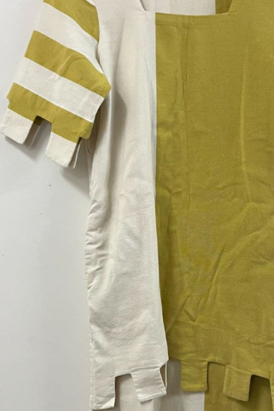 Lucy Folk - Yellow Cut-out Edge Kaftan