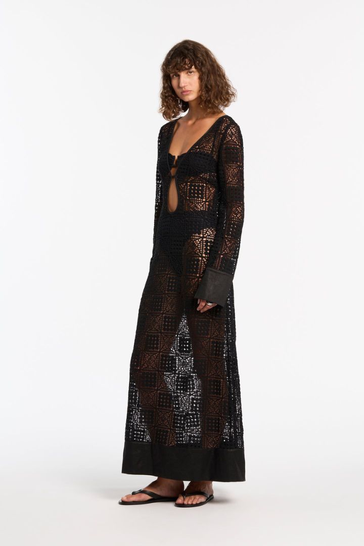 SIR. - Rayure Long Sleeve Maxi Dress