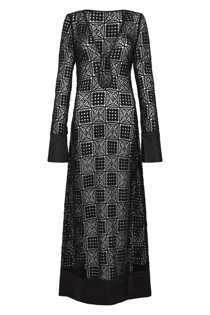 SIR. - Rayure Long Sleeve Maxi Dress