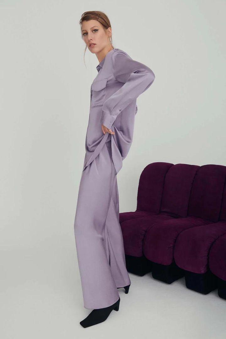 Silk Laundry - Bias Cut Pants in Franca