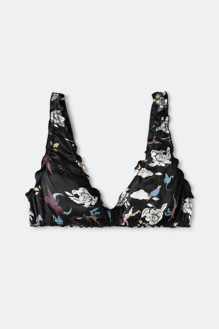 Silk Laundry - Bralette Black Surreal