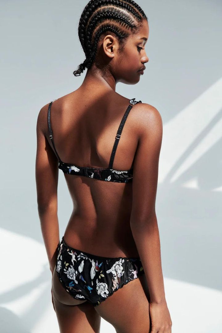Silk Laundry - Bralette Black Surreal