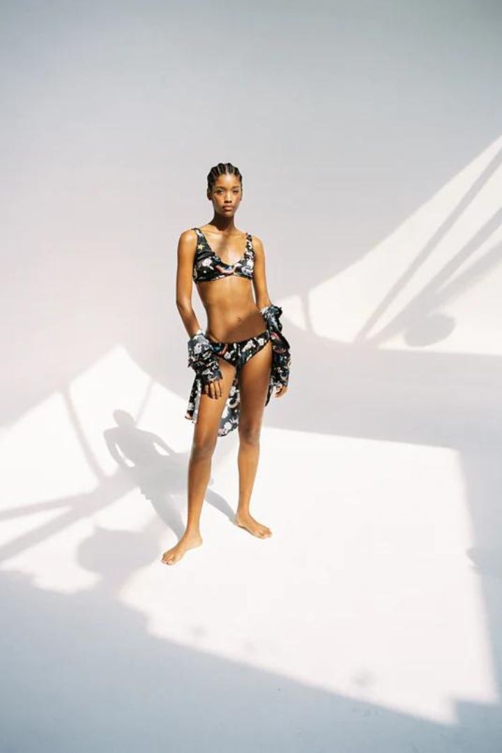 Silk Laundry - Bralette Black Surreal