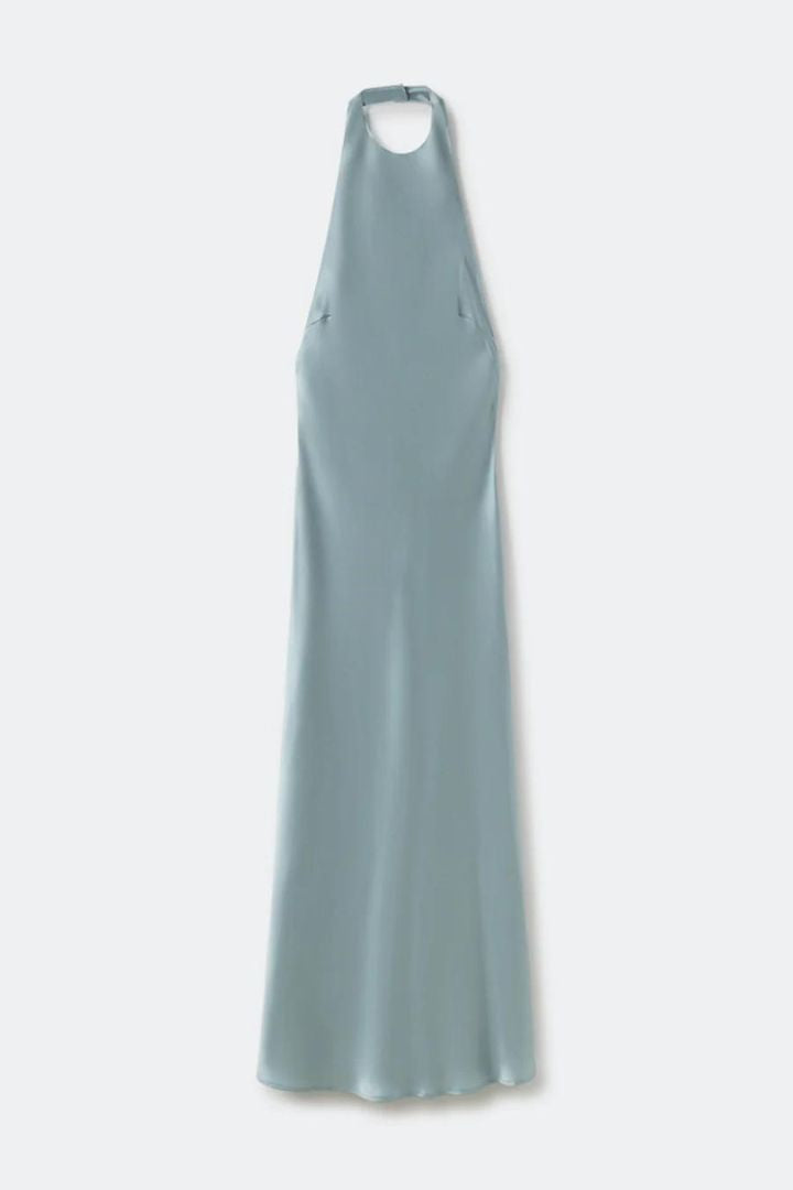 Silk Laundry - Halter Dress in Oasis