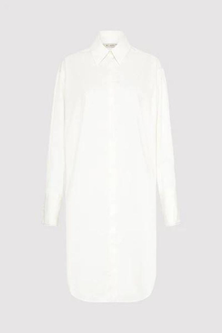 St Agni - Contrast Stitch Shirt in White