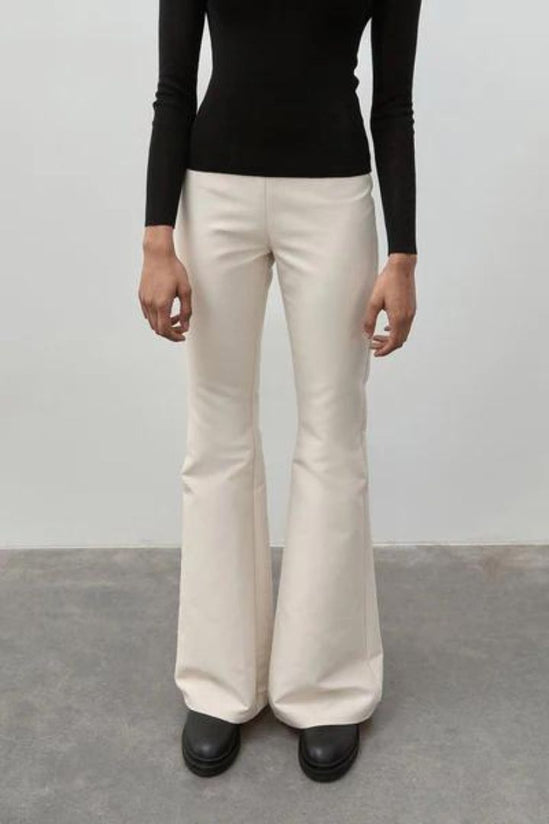 St Agni - Flared Pants in Pearl