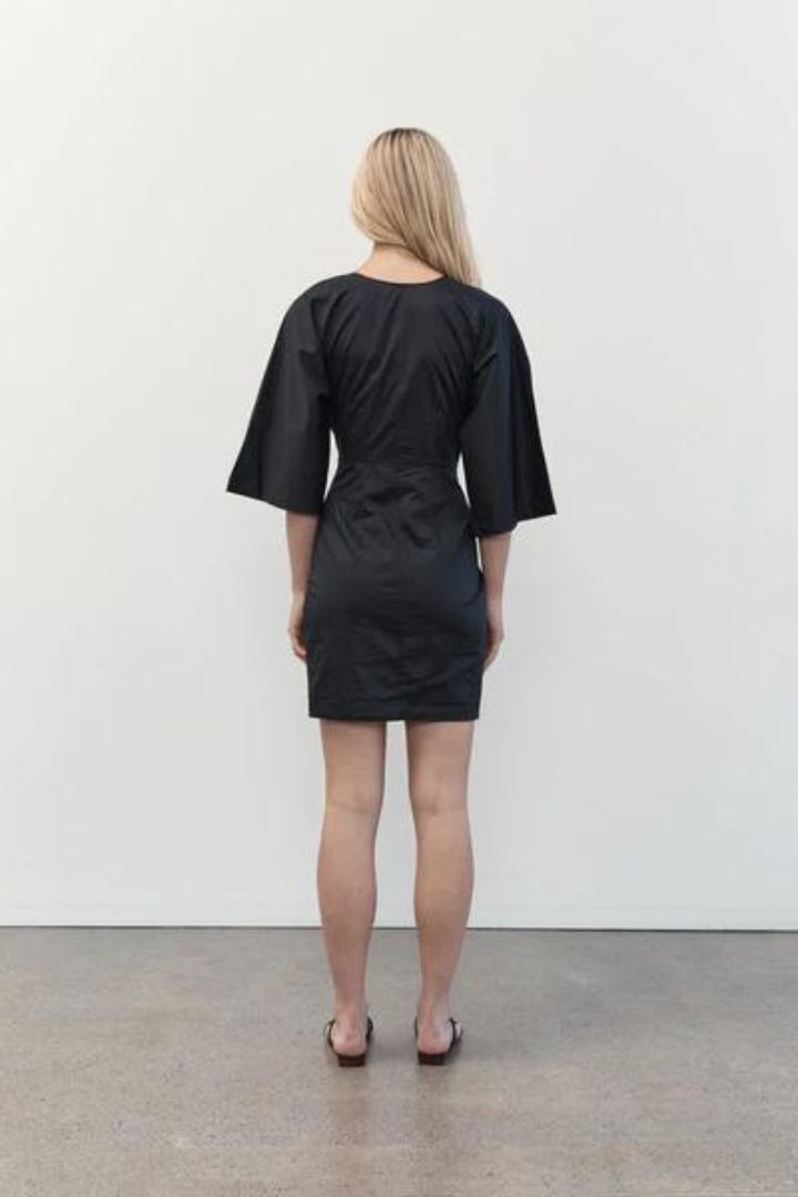 St Agni - Reversible Knot Dress in Black