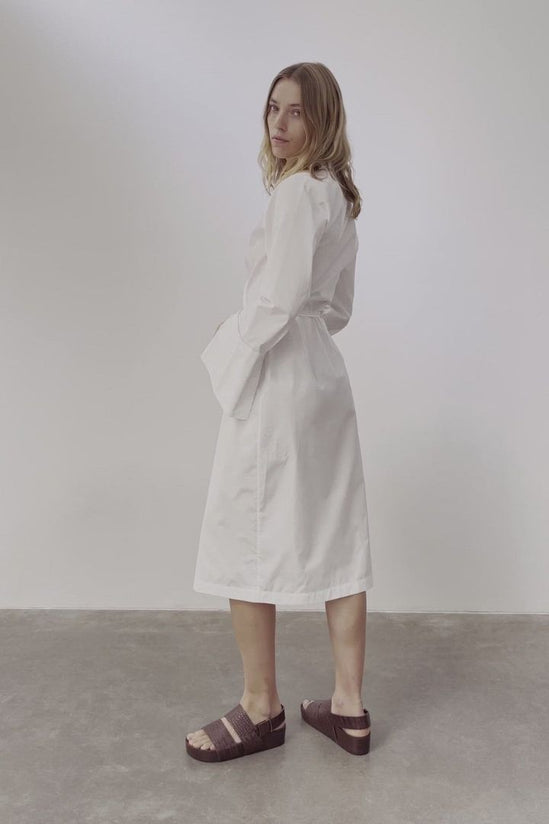 St Agni - Wrap Dress in White