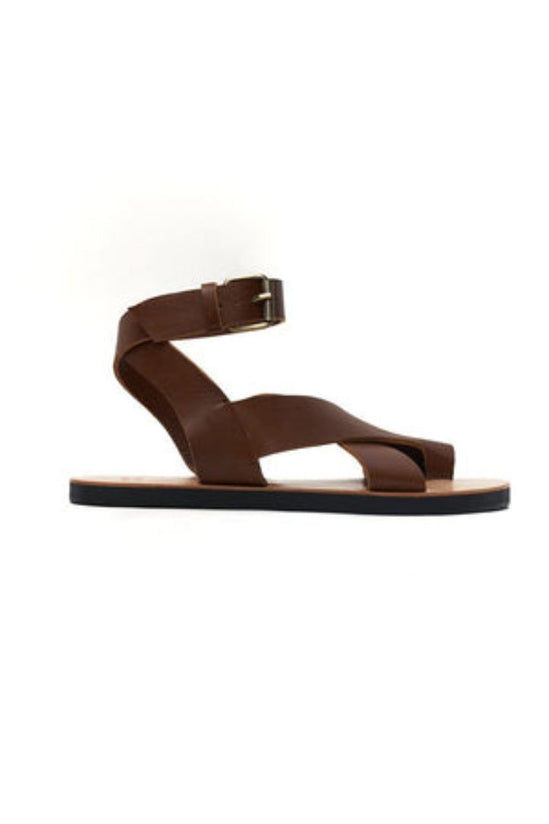 The Bali Tailor - The Morgan Sandal in Dark Tan