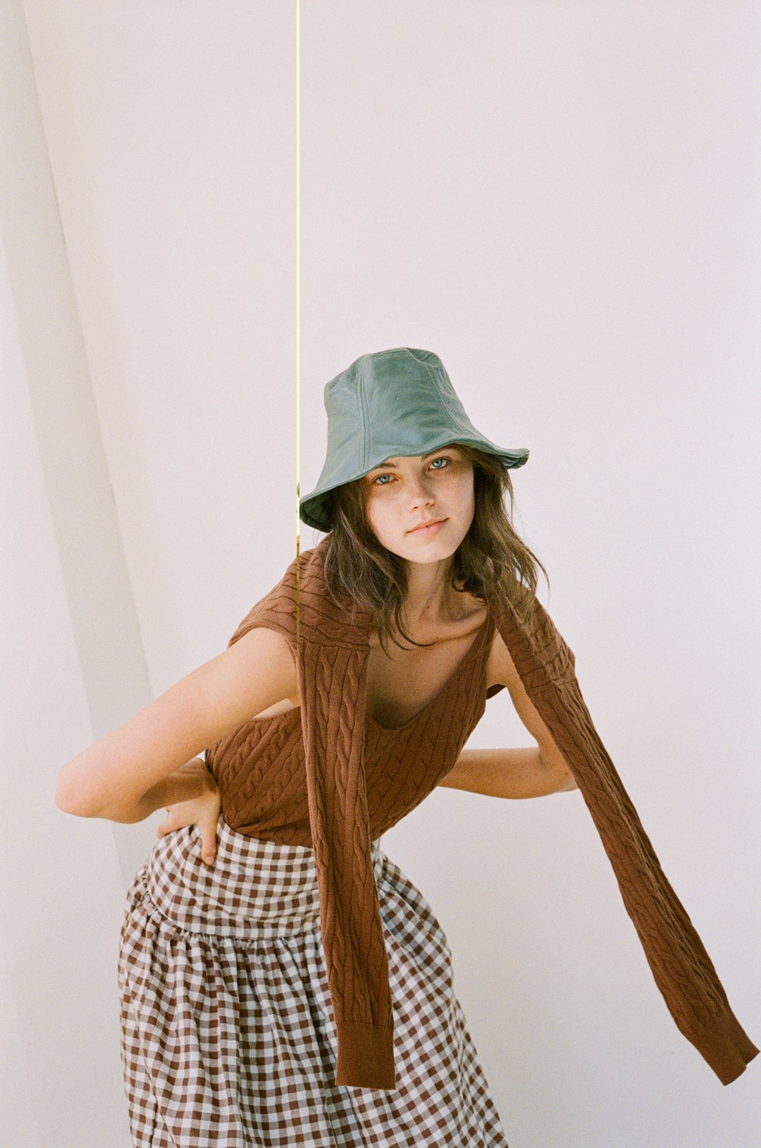 Wellington Factory - Vegan Leather Hat, Cadet Blue - Worn For Good