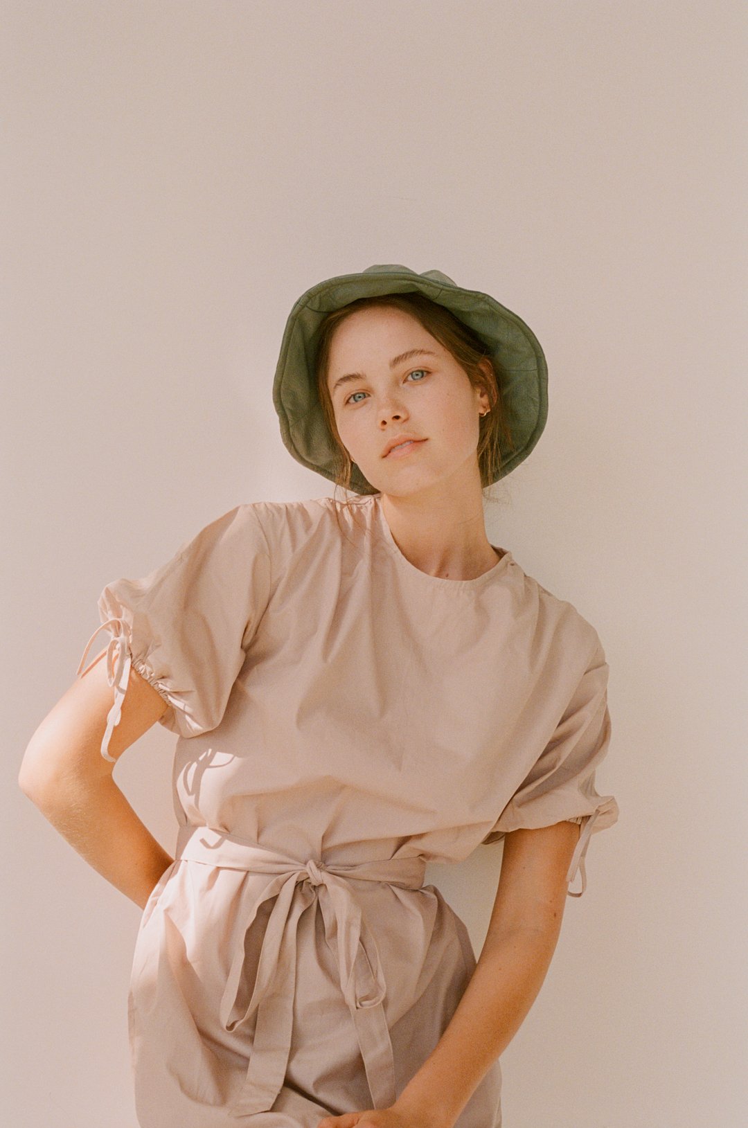 Wellington Factory - Vegan Leather Hat, Cadet Blue - Worn For Good