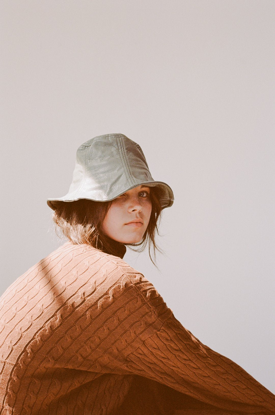 Wellington Factory - Vegan Leather Hat, Cadet Blue - Worn For Good