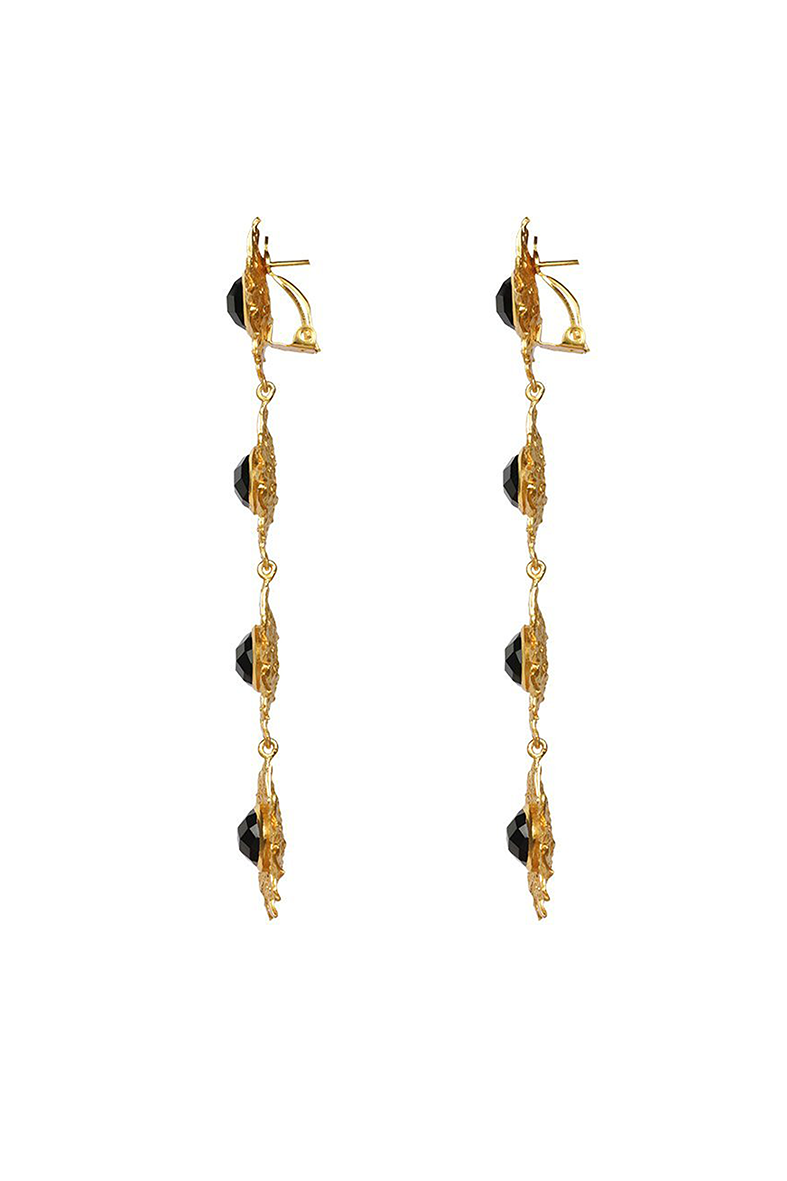 Valere Lei III Earrings - Black Onyx