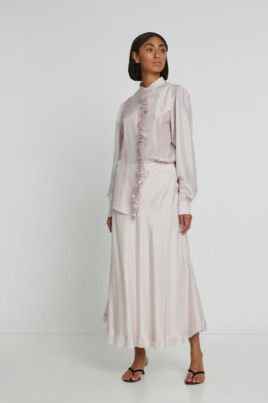 Maggie Marilyn - Let's Be Honest Silk Shirt in Ballerina Pink