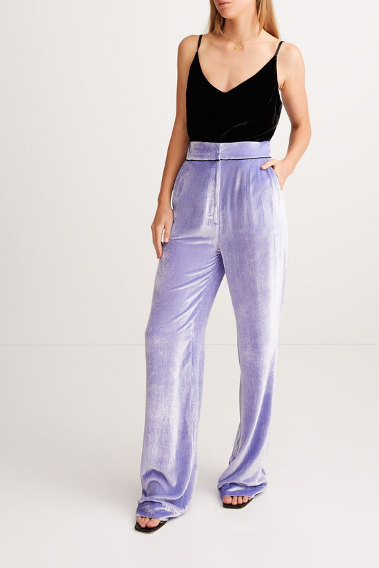 Sleeping with Jacques - Velvet Bottoms, Jacaranda - Worn For Good